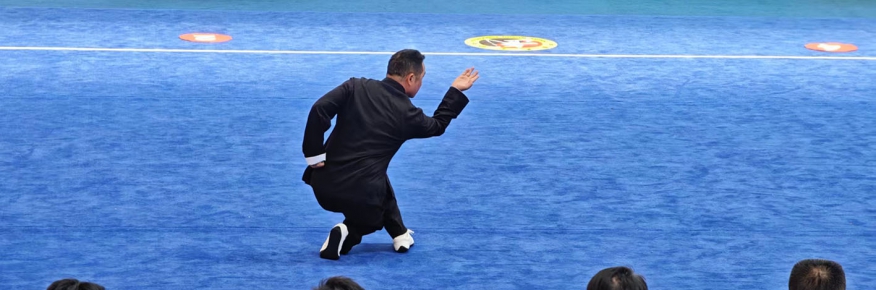 第二十届全国武术之乡武术套路比赛武穴代表队——非遗传承人岳少明器械展示